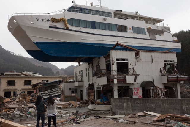 Barco en Fukushima